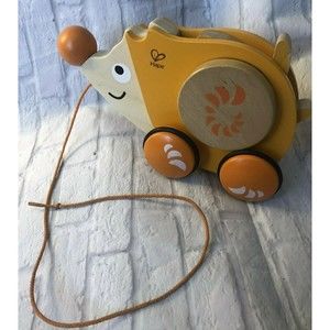 Hape Walk Along Wooden Hedgehog Toy